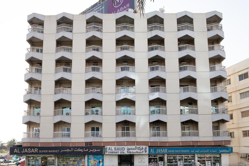 The Al Saud Co Building, which houses the offices of Sultan Sooud Al Qassemi, was designed by British architect Alistair McCowen in 1978. Photo / Ammar Al Attar