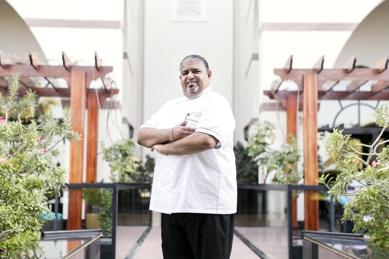 Mussabeh Al Kaabi developed his passion for cooking when he was a boy. Reem Mohammed / The National