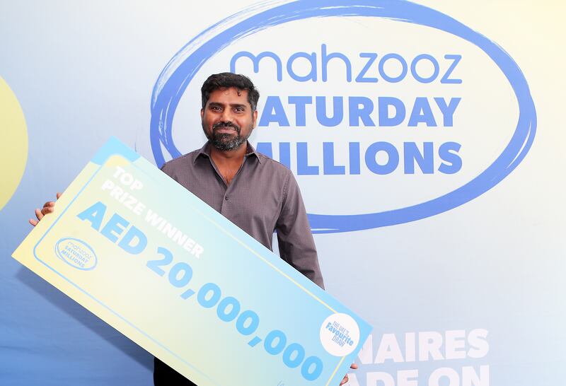 In November, Sreeju from India won Dh20 million with Mahzooz. The company said it looks forward to returning to business. Pawan Singh / The National