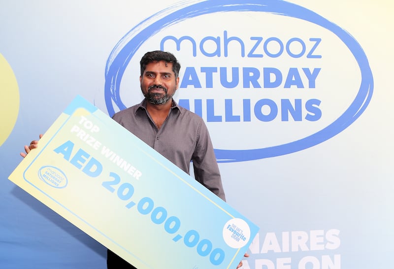 In November, Sreeju from India won Dh20 million with Mahzooz. The company said it looks forward to returning to business. Pawan Singh / The National