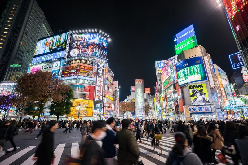 Shibuya Crossing in Tokyo, Japan. Getty Images