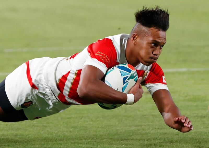 14 Kotaro Matsushima (Japan)
Ensured the host nation got their rugby carnival off to a winning start, and put himself in the running to be leading try-scorer in the tournament with a hat-trick against Russia. Reuters