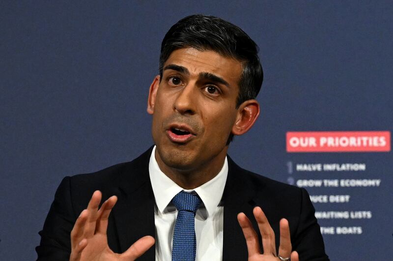 Prime Minister Rishi Sunak will visit California where he will discuss a deal on the procurement of nuclear submarines. PA.