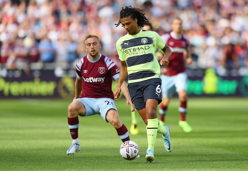 Nathan Ake – 7 Won his aerial duels and formed a solid partnership with Dias to help keep David Moyes’ side at bay. 
Getty