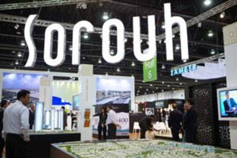 Sorouh Real Estate retreated by 1.2 per cent.