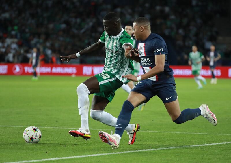 Abdoulaye Seck scored a couple of consolation goals for Maccabi Haifa. EPA