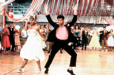 Olivia Newton John, left, and John Travolta in a scene from the 1978 film 'Grease', which has been added to the National Film Registry. Paramount Pictures/Library of Congress 