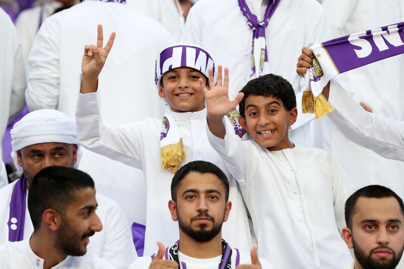 Al Ain fans ahead of the Champions League final second leg. 