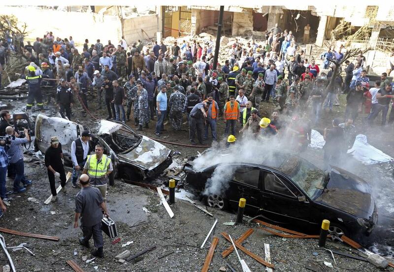 It was not immediately clear what had caused the explosions, and local reports said the blasts were caused by two car bombs. Hasan Shaaban / Reuters