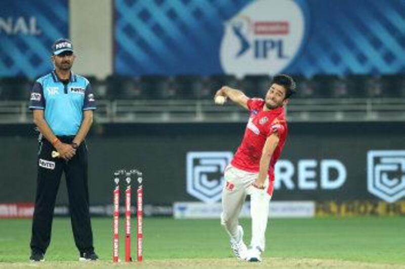 Ravi Bishnoi of Kings XI Punjab during match 2 of season 13 of Dream 11 Indian Premier League (IPL) between Delhi Capitals and Kings XI Punjab held at the Dubai International Cricket Stadium, Dubai in the United Arab Emirates on the 20th September 2020.  Photo by: Ron Gaunt  / Sportzpics for BCCI