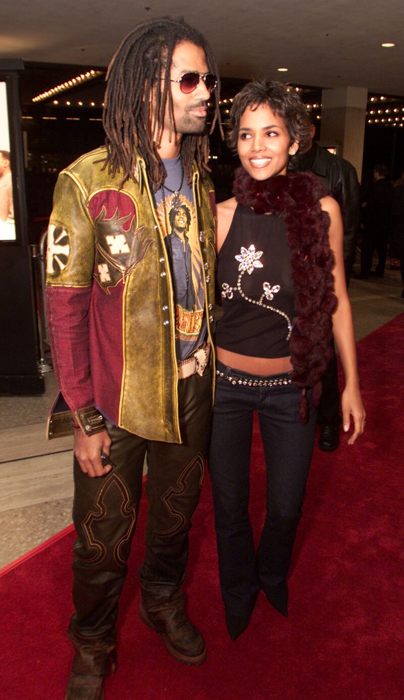 Halle Berry and husband Eric Benet at the premiere of 'The Brothers' at the Loews Century Plaza Theater in Los Angeles, Ca. 3/21/01. Photo by Kevin Winter/Getty Images.