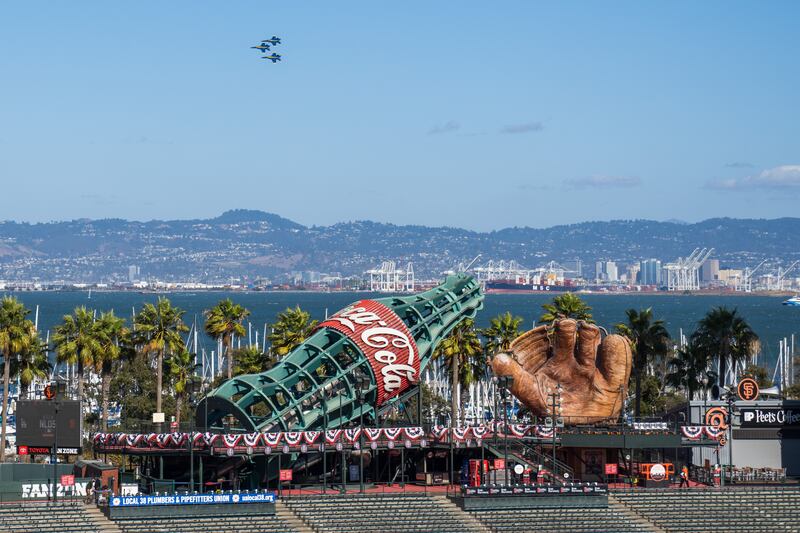 The Blue Angels in San Francisco. Photo: USA Today Sports