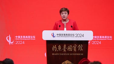 Kristalina Georgieva, managing director of the International Monetary Fund says China could grow much faster than a status quo scenario if it enacts pro-market reforms. EPA