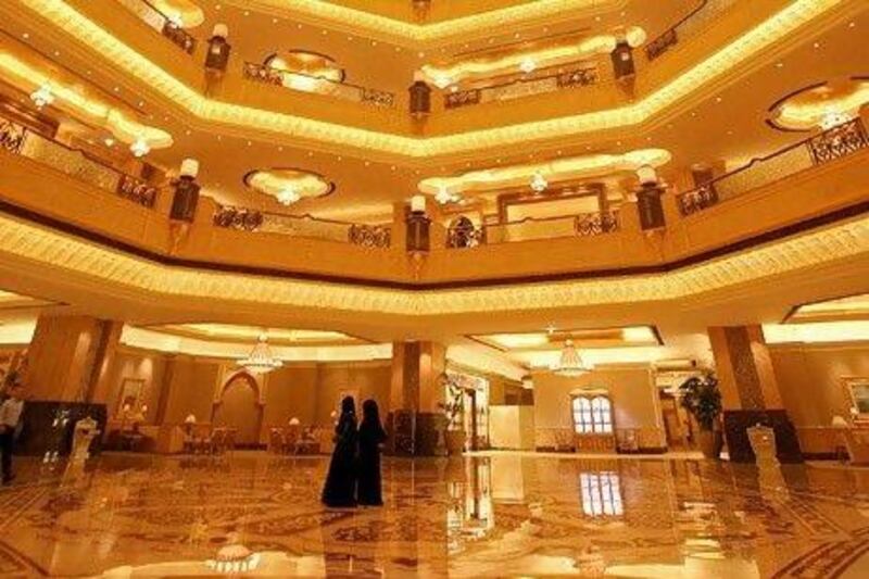 Many attendees at the ADFF have had a hard time navigating the sprawling Emirates Palace. Jeff Topping / The National