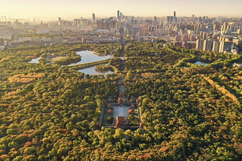 Beiling Park in Shenyang, in China's north-east Liaoning province. AFP