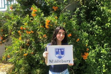 Tara Masri, a Palestinian teenager from Nablus, has won a full-ride scholarship worth more than $307,000 to study at Middlebury College in Vermont. Tara Masri
