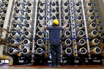 Israel has developed advanced desalination technology, which forecasters believe could lead the largely desert nation to become a net water exporter. AFP