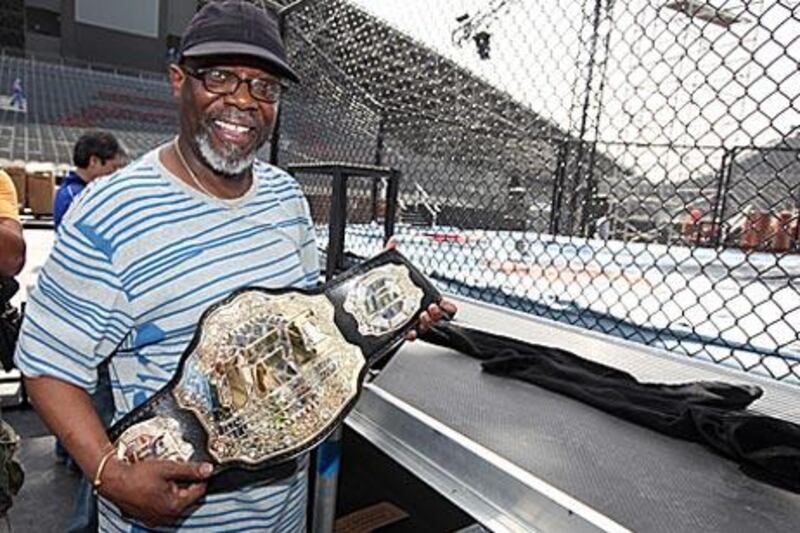Burt Watson makes sure UFC fighters have everything they need pre-fight.