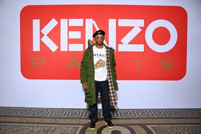 Pharrell Williams at the Kenzo autumn/winter 2022/2023 show as part of Paris Fashion Week. The American singer is partnering with Atlantis on the launch of Somewhere Else. Getty Images For Kenzo
