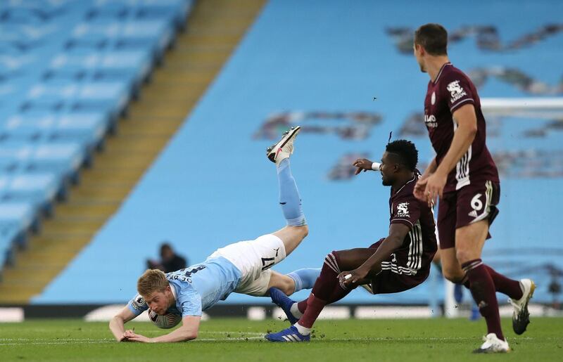 Daniel Amartey – 7. Deployed on the right side of a back three, the Ghanaian slotted seamlessly into the Leicester defence. A very pleasing performance on his first league appearance since October 2018 having been sidelined with a long-term ankle injury. AFP