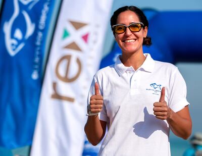 Sarra Lajnef, the first Tunisian female swimmer to qualify for the Olympics. Victor Besa / The National
