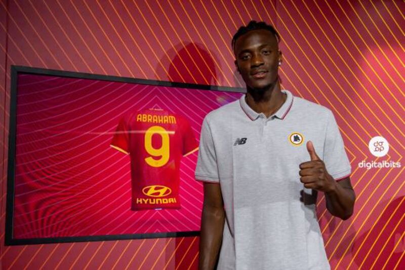 Tammy Abraham after agreeing to join Serie A side Roma for £34 million ($46.9m) on August 17.