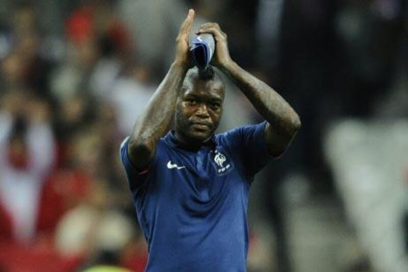 The French forward, Djibril Cisse, got a standing ovation from the crowd during the match against Albania.