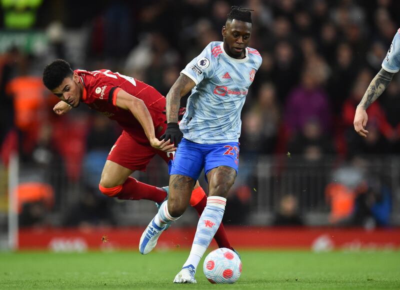 Aaron Wan-Bissaka 3. Back in the team in an ultra-defensive formation with five defenders, he was continually exploited by Liverpool and was no match for the superior players like Diaz and the superb Thiago. 
EPA