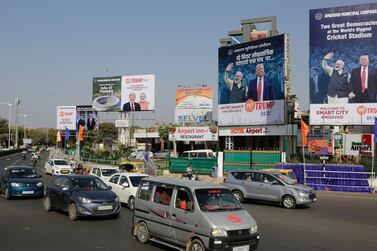 President Donald Trump will address a massive rally at an event in the city of Ahmedabad in Gujarat during a two-day trip to India to attend an event called "Namaste Trump". AP 