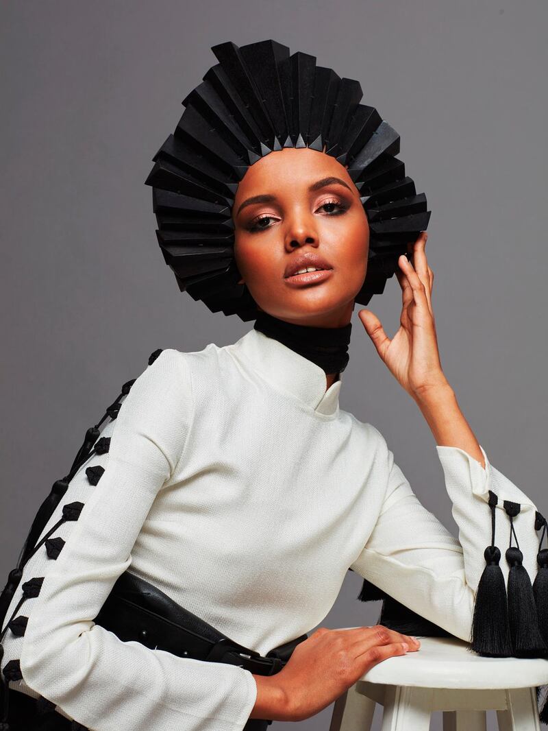 The Halima Aden x Modanisa headscarf collection will launch in April 