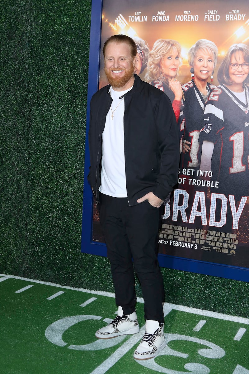 MLB side Boston Red Sox player Justin Turner at the premiere of '80 For Brady' in California. EPA