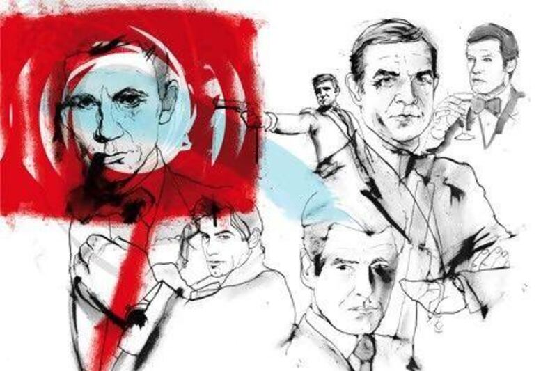 Oasis celebrates 50 years of James Bond on film. Illustration by Patrick Morgan for The National