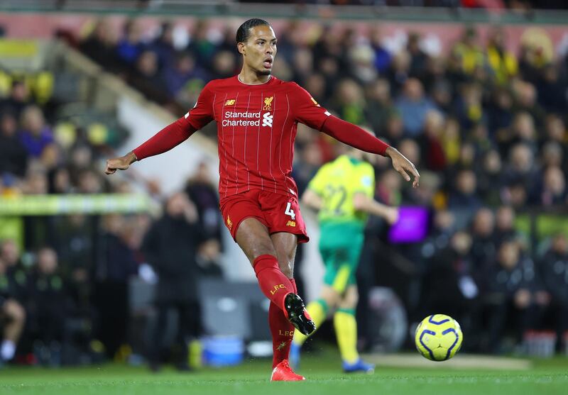 Centre-back: Virgil van Dijk (Liverpool) – Liverpool made it 10 clean sheets in 11 league games in a superb run as Van Dijk was in commanding form at Carrow Road. Getty