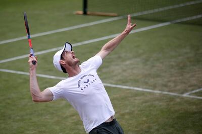 Tennis - Wimbledon - All England Lawn Tennis and Croquet Club, London, Britain - July 1, 2019  Britain's Andy Murray during practice   REUTERS/Carl Recine