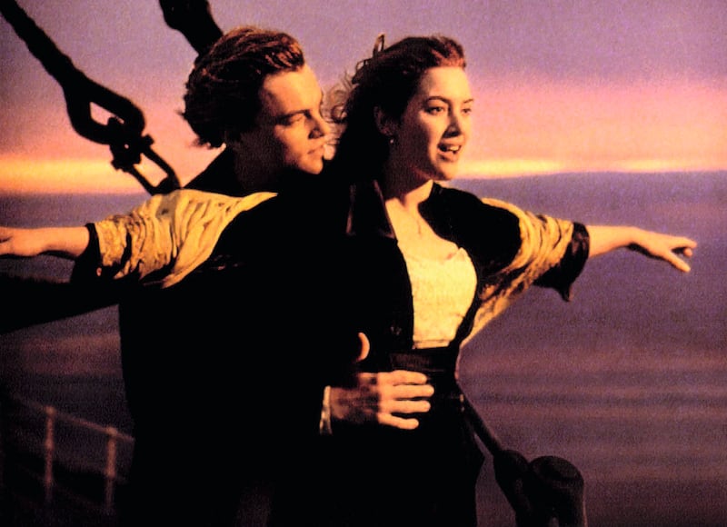 UK ONLY Mandatory credit: TM & copyright 20th Century Fox No Merchandising. Editorial Use Only No Book or TV usage without prior permission from Rex
Mandatory Credit: Photo by c.20thC.Fox/Everett / Rex Features ( 404165d )
TITANIC, Leonardo diCaprio, Kate Winslet, 1997
75TH ANNIVERSARY OF THE OSCARS FILM POSTERS

