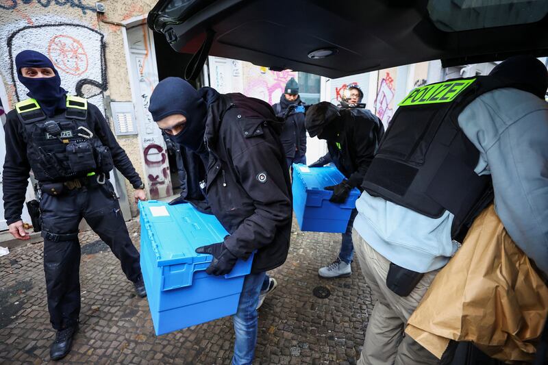 The searches were conducted in Berlin, Lower Saxony, North Rhine-Westphalia and Schleswig-Holstein. Reuters