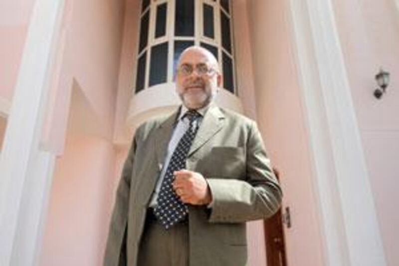 Yacoob Abba Omar, the South African ambassador to the UAE, outside his country's embassy.