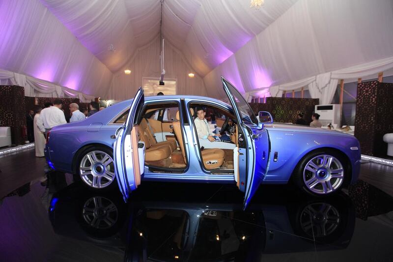 The Rolls-Royce Ghost II launch in Dubai. Sarah Dea / The National