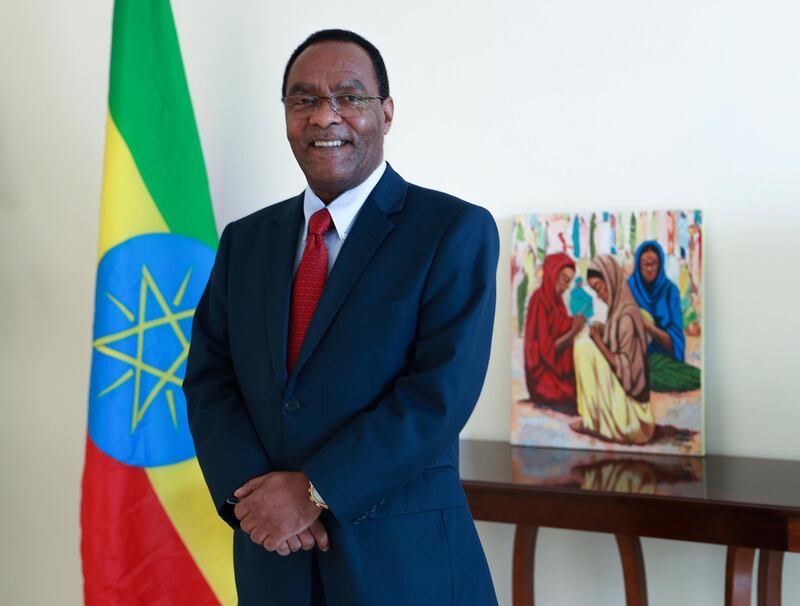 Abu Dhabi, U.A.E., May 31, 2018.  Tebege Berhe, Ambassador to the Federal Democratic Republic of Ethiopia.  Shot at the Ethiopian Embassy, Al Bateen, Abu Dhabi.
Victor Besa / The National
Reporter:  Anna Zacharias
Section:  National