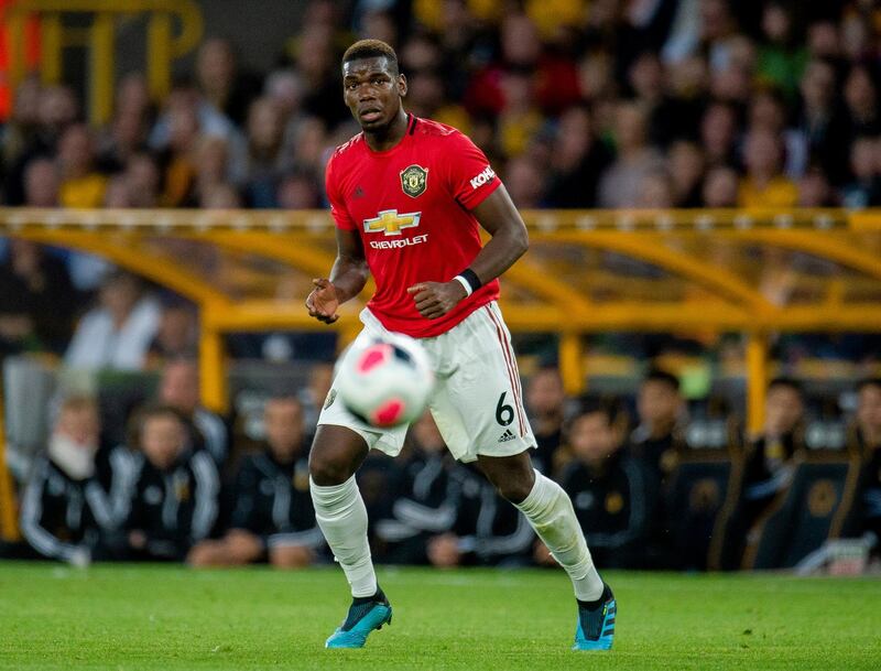 Pogba in action on Monday evening.