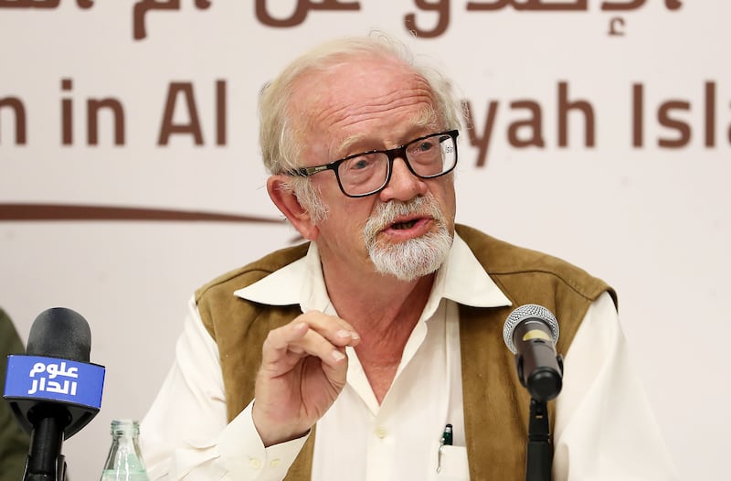 Peter Hellyer, who moved to the UAE in the 1970s, died on July 2 at the age of 75. Pawan Singh / The National