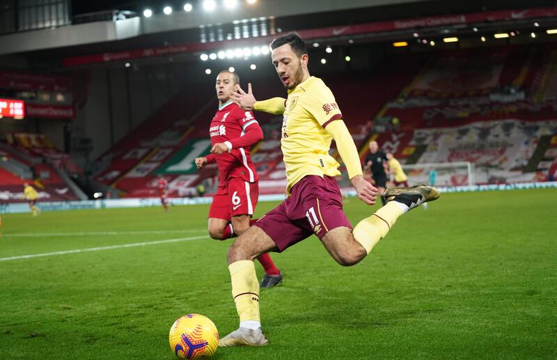 Dwight McNeil - 7: The 21-year-old put in a shift helping the defence but showed real threat when ranging forward. He hit the byline twice and caused panic for Liverpool and discomfort for Alexander-Arnold. AFP
