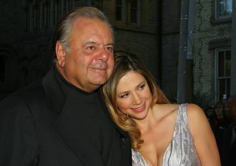 FILE - Mira Sorvino, right and father Paul Sorvino attend the premiere of "Reservation Road" during the Toronto International Film Festival in Toronto, Thursday, Sept.  13, 2007.   Paul Sorvino, an imposing actor who specialized in playing crooks and cops like Paulie Cicero in “Goodfellas” and the NYPD sergeant Phil Cerretta on “Law & Order,” has died.  He was 83.  (AP Photo / Kathleen Voege, File)