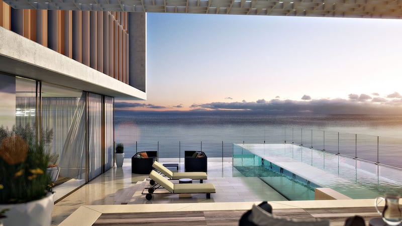 Some of the penthouses have terrace pools. Photo: LuxuryProperty.com