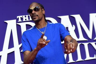 Cast member Snoop Dogg arrives at the Los Angeles premiere of "The Addams Family" at Westfield Century City on Sunday, Oct. 6, 2019. (Photo by Jordan Strauss/Invision/AP)