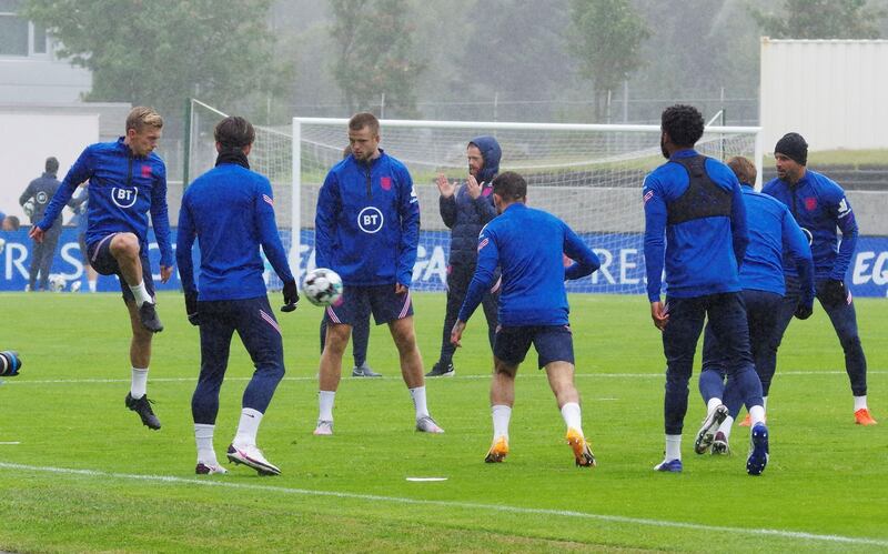 England training in Iceland. Reuters