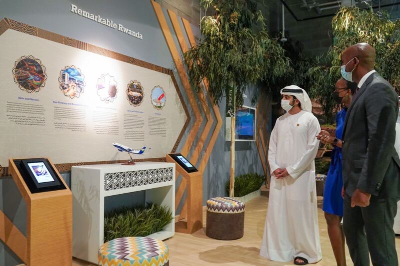 Sheikh Hamdan said both pavilions reflect the rapid progress the two countries have made in various sectors.