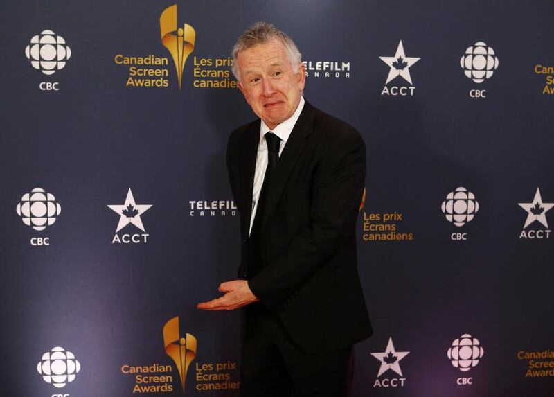 Ron James, nominated for actor in a leading comedic role for The Ron James Show, does an impression of Robert DeNiro on the red carpet. Mark Blinch / Reuters