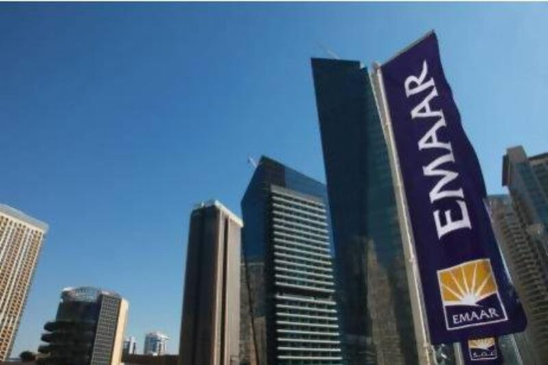 Emaar climbed 1.5 per cent to Dh4.88 a share, its highest close since October 2009. Gabriela Maj / Bloomberg News