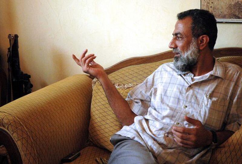 Munir al Maqdah, a Fatah commander, at his home in the Ain Hilweh refugee camp in South Lebanon.